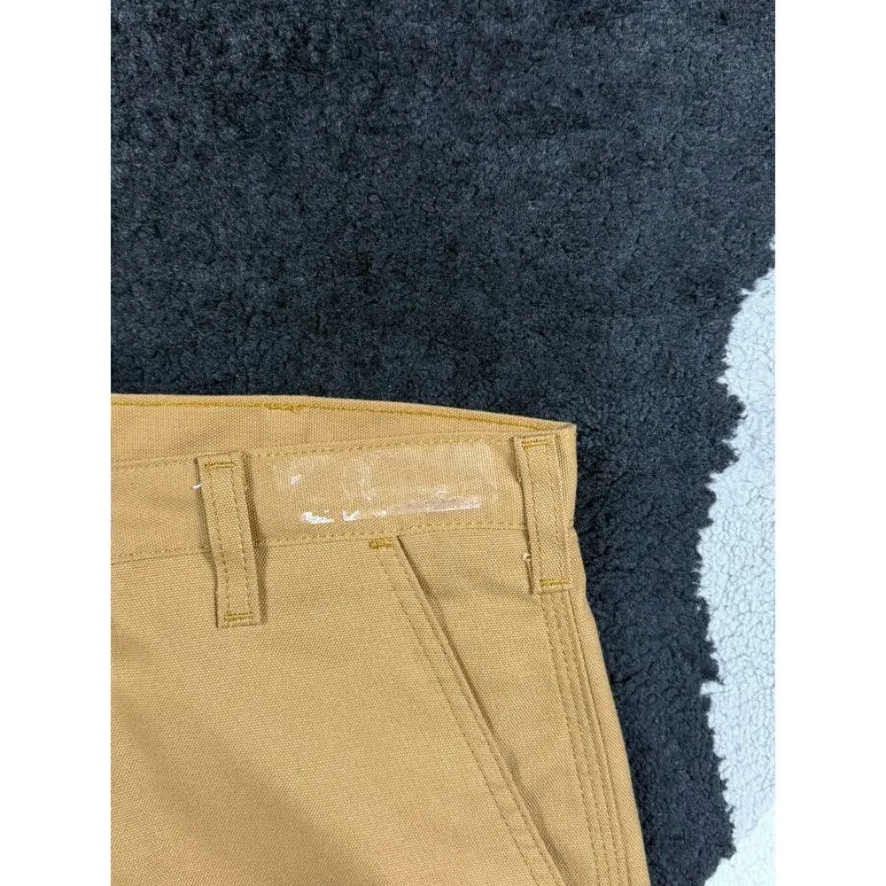 Carhartt Pants Mens 36x30 Dungaree Fit Brown Utility Workwear Rugged Cargo